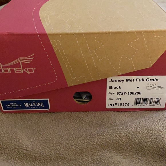 Dansko Jamey Met Full Grain Black Sz EU 41 - Picture 8 of 8